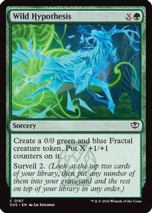 Wild Hypothesis (SOS-167) - Secrets of Strixhaven Foil-1