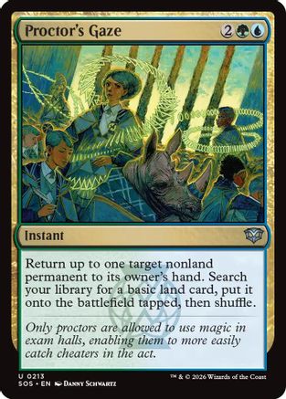 Proctor's Gaze (SOS-213) - Secrets of Strixhaven Foil-1