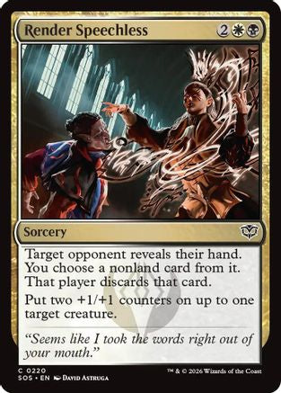 Render Speechless (SOS-220) - Secrets of Strixhaven Foil-1