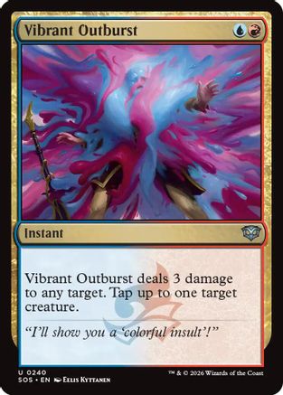 Vibrant Outburst (SOS-240) - Secrets of Strixhaven-1