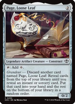 Page, Loose Leaf (SOS-250) - Secrets of Strixhaven-1