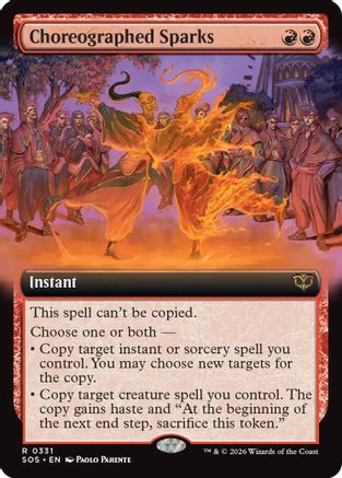 Choreographed Sparks (Extended Art) (SOS-331) - Secrets of Strixhaven-1