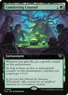 Comforting Counsel (Extended Art) (SOS-338) - Secrets of Strixhaven Foil-1