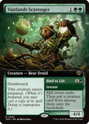 Vastlands Scavenger (Extended Art) (SOS-342) - Secrets of Strixhaven Foil-1
