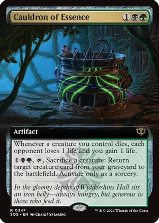 Cauldron of Essence (Extended Art) (SOS-347) - Secrets of Strixhaven Foil-1