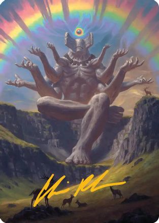 Transcendent Archaic Art Card (Gold-Stamped Signature) (ASSOS-001) - Art Series: Secrets of Strixhaven-1