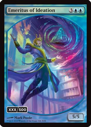 Emeritus of Ideation (Retro Frame) (Serial Numbered) (Double Rainbow Foil) (SOS-306) - Secrets of Strixhaven Foil-1