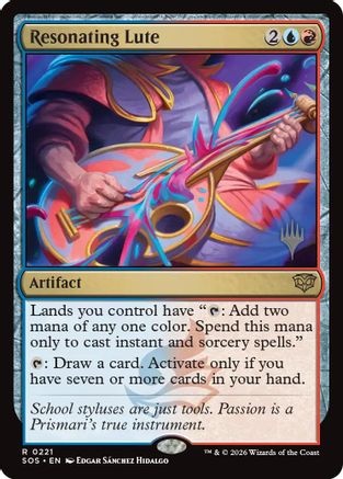 Resonating Lute (PPSOS-221) - Promo Pack: Secrets of Strixhaven Foil-1