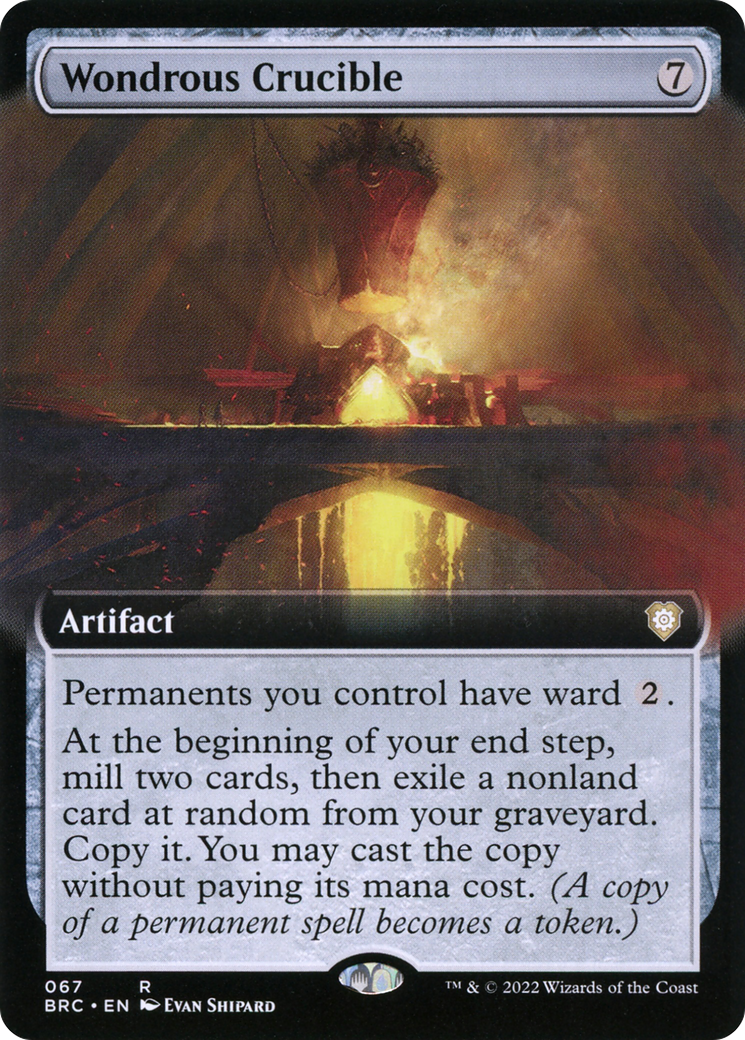 Wondrous Crucible (Extended Art) (BRC-067) - The Brothers' War Commander: (Extended Art)-1