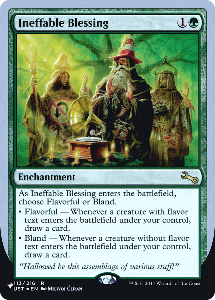 Ineffable Blessing (Flavorful) (Unfinity Foil Edition) [The List]-1