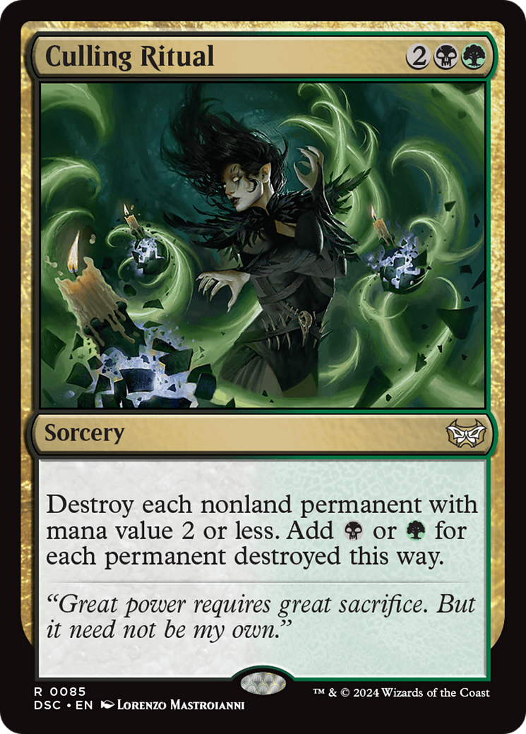 Culling Ritual [Duskmourn: House of Horror Commander]-1