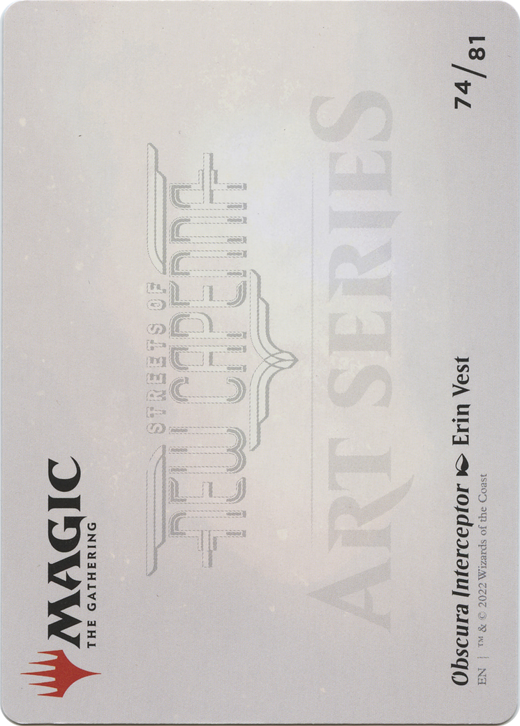 Obscura Interceptor // Obscura Interceptor (ASNC-074) - New Capenna Art Series (Borderless) Foil-2