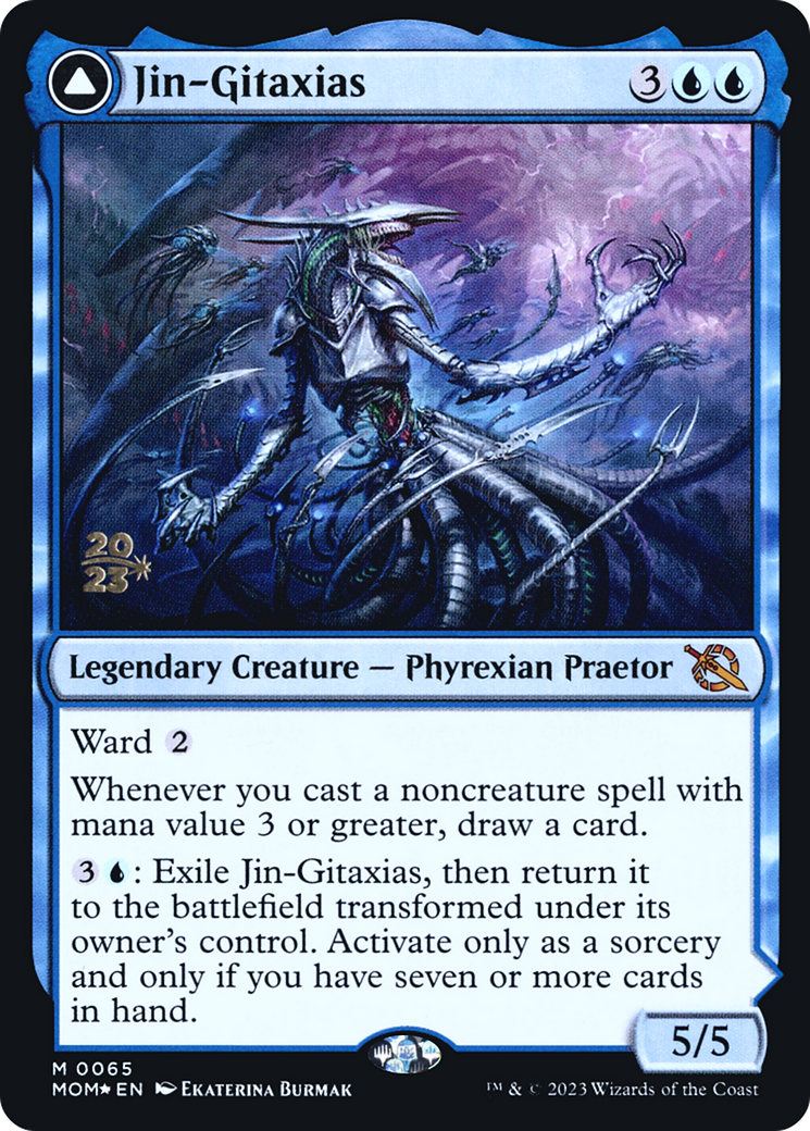 Jin-Gitaxias // The Great Synthesis [March of the Machine Prerelease Promos]-1