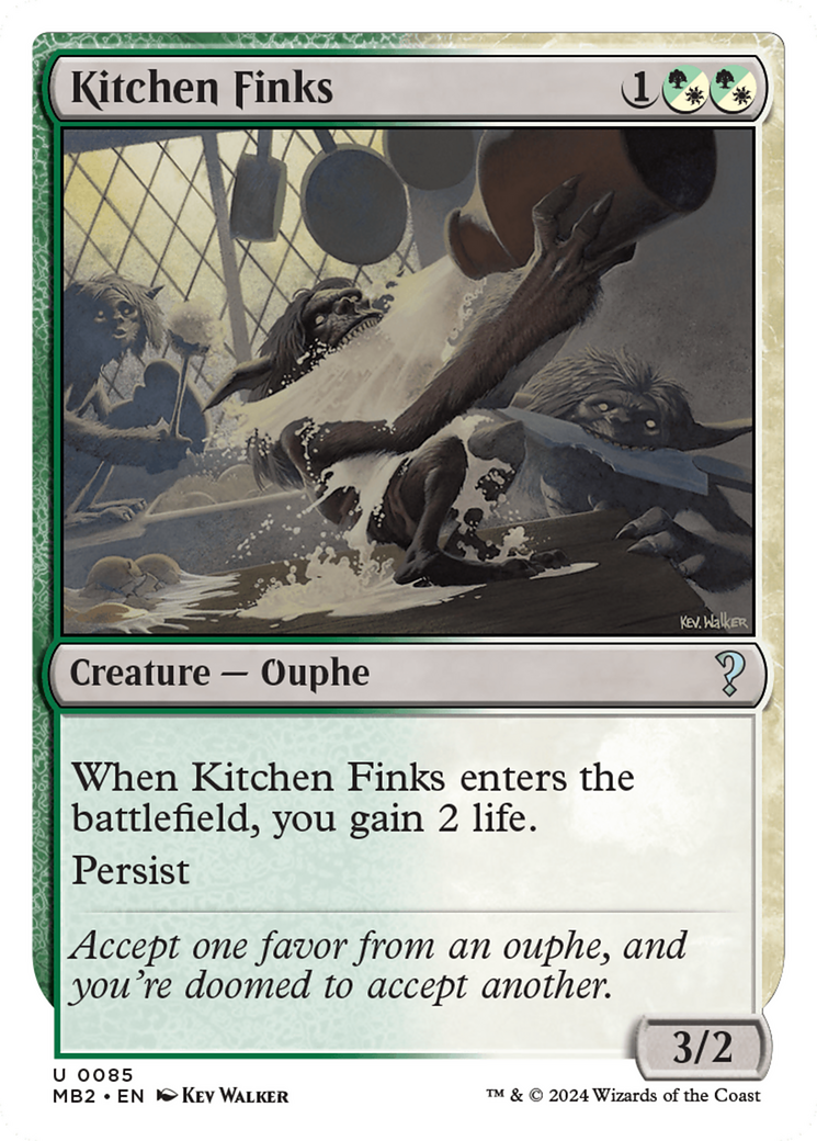 Kitchen Finks (White Border) [Mystery Booster 2]-1
