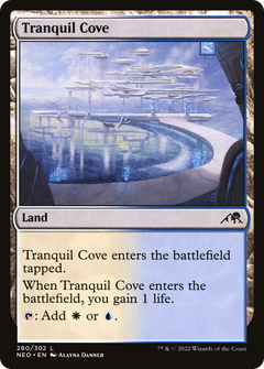 Tranquil Cove (NEO-280) - Kamigawa: Neon Dynasty Foil-1