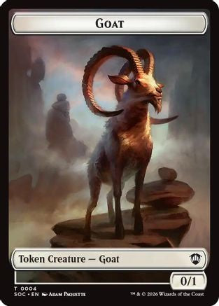 Goat // Fungus Beast Double-Sided Token (SOC-4 // 17) - Commander: Secrets of Strixhaven-1