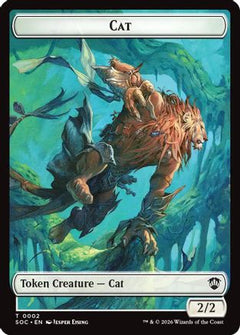 Cat // Inkling (0022) Double-Sided Token (SOC-2 // 22) - Commander: Secrets of Strixhaven Foil-1