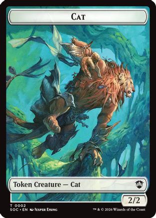 Cat // Inkling (0022) Double-Sided Token (SOC-2 // 22) - Commander: Secrets of Strixhaven Foil-1
