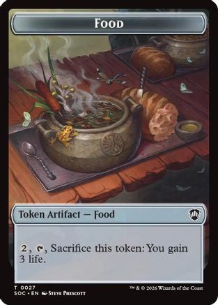 Food // City's Blessing Double-Sided Token (SOC-27 // 29) - Commander: Secrets of Strixhaven-1