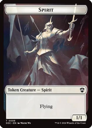Spirit (0006) // Illusion Double-Sided Token (SOC-6 // 7) - Commander: Secrets of Strixhaven-1