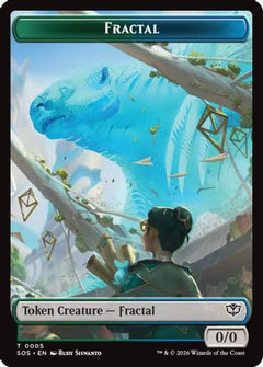 Fractal (0005) // Pest (0009) Double-Sided Token (SOS-5 // 9) - Secrets of Strixhaven Foil-1