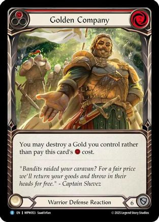 Golden Company (Red) (MPW053) - Mastery Pack Warrior Rainbow Foil-1