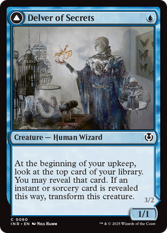 Delver of Secrets // Insectile Aberration [Innistrad Remastered]-1