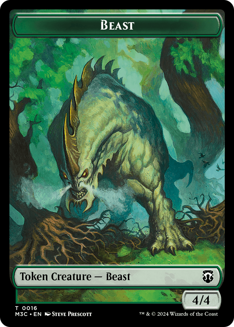 Beast (TM3C-016) - Modern Horizons 3 Commander Tokens-1