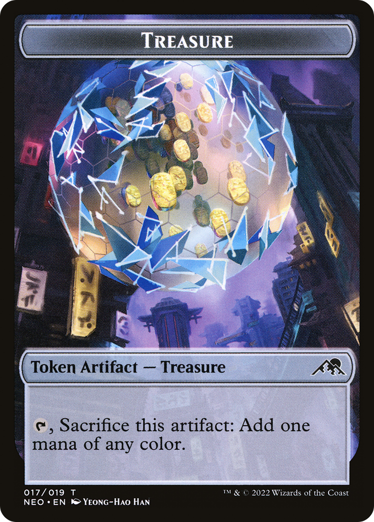 Treasure Token (NEO-017) - Kamigawa: Neon Dynasty Tokens-1