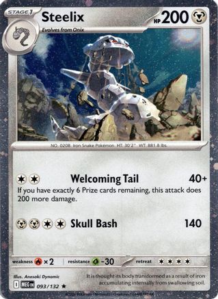 Steelix 093/132  - Holofoil Miscellaneous Cards & Products - Rare-1