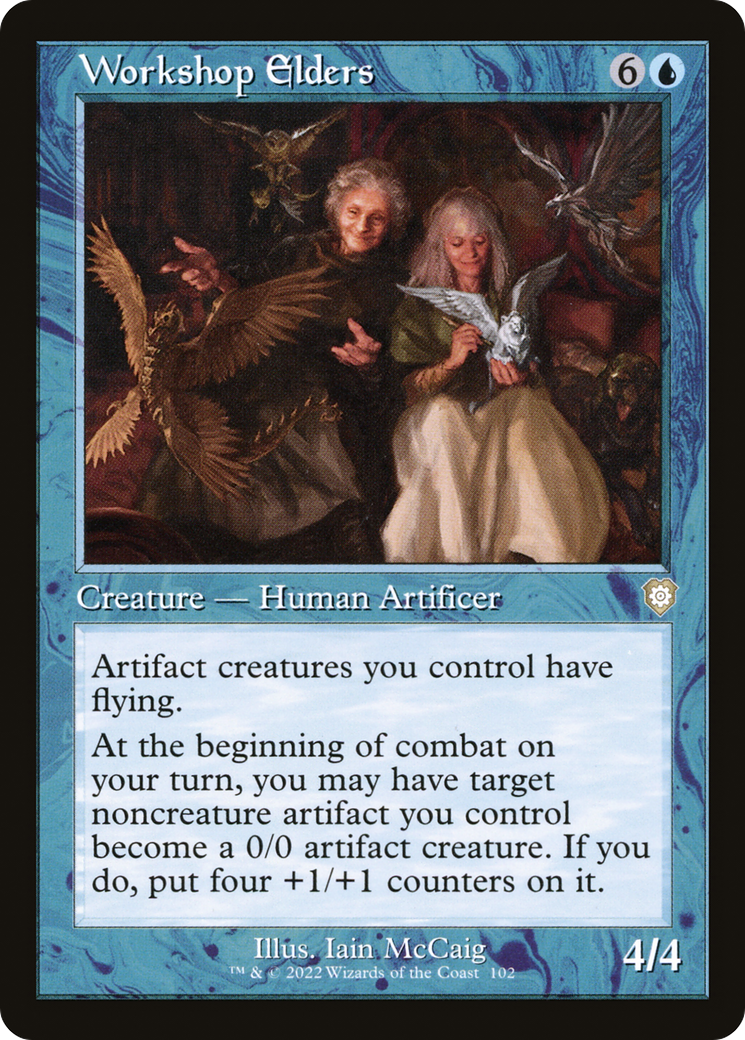 Workshop Elders (Retro Frame) (BRC-102) - The Brothers' War Commander-1