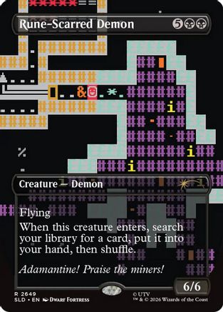 Rune-Scarred Demon (SLD-2649) - Secret Lair Drop Series Foil-1