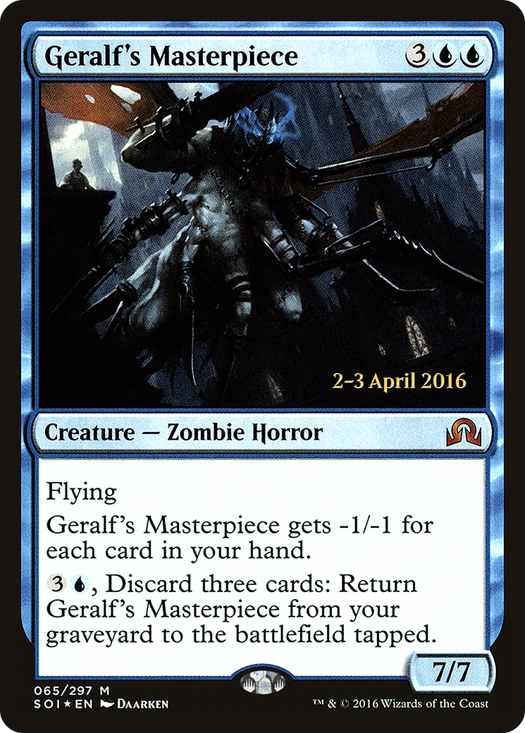 Geralf's Masterpiece [Shadows over Innistrad Prerelease Promos]-1
