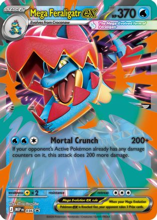 Mega Feraligatr ex 036  - Holofoil Jumbo Cards - Promo-1