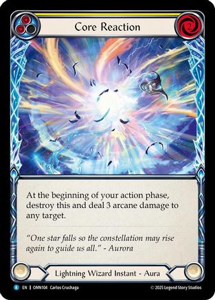 Core Reaction (Yellow) (OMN104) - Omens of the Third Age Rainbow Foil