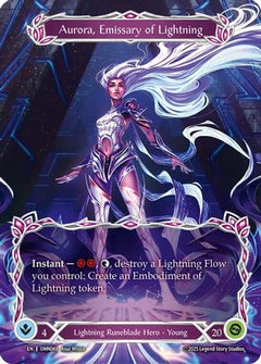Aurora, Emissary of Lightning (Marvel) (OMN048) - Omens of the Third Age Cold Foil-1