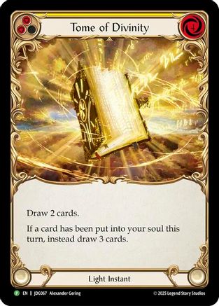 Tome of Divinity - JDG067 (JDG067) - Flesh and Blood: Promo Cards Cold Foil-1