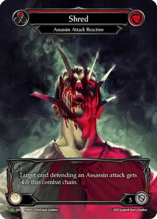 Shred (Red) (Marvel) - TNP013 (TNP013) - Flesh and Blood: Promo Cards Rainbow Foil-1
