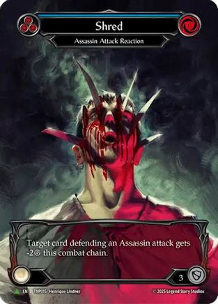 Shred (Blue) (Marvel) - TNP015 (TNP015) - Flesh and Blood: Promo Cards Rainbow Foil-1