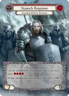 Staunch Response (Red) (Marvel) - TNP019 (TNP019) - Flesh and Blood: Promo Cards Rainbow Foil-1