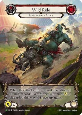 Wild Ride (Red) (Marvel) - TNP001 (TNP001) - Flesh and Blood: Promo Cards Rainbow Foil-1
