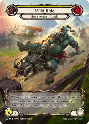 Wild Ride (Yellow) (Marvel) - TNP002 (TNP002) - Flesh and Blood: Promo Cards Rainbow Foil-1