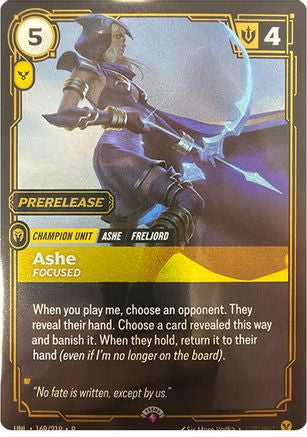 Ashe - Focused (169/219) - Riftbound Organized Play Promotional Cards Foil-1