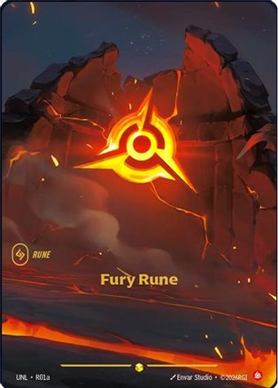 Fury Rune (Alternate Art) (R01a) - Unleashed Foil-1