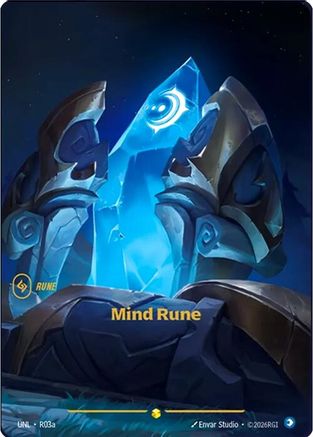 Mind Rune (Alternate Art) (R03a) - Unleashed Foil-1