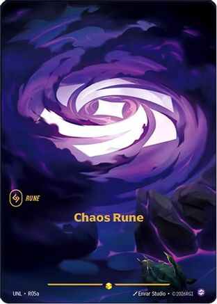 Chaos Rune (Alternate Art) (R05a) - Unleashed Foil-1
