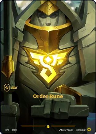 Order Rune (Alternate Art) (R06a) - Unleashed Foil-1
