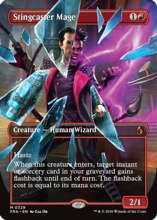 Stingcaster Mage (Borderless) (0329) (FRA-329) - Reality Fracture-1