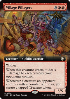 Village Pillagers (Extended Art) [Lorwyn Eclipsed Commander]-1