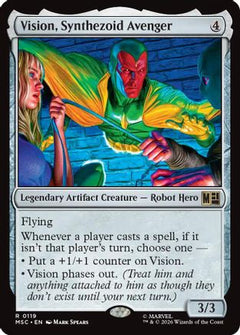 Vision, Synthezoid Avenger (MSC-119) - Commander: Marvel Super Heroes-1
